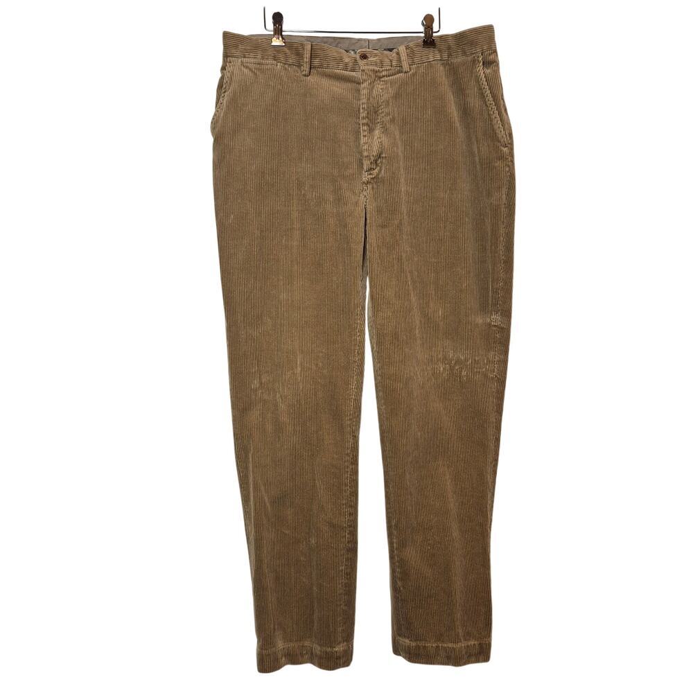 Polo Ralph Lauren Corduroy Chino Pants Mens 36 Brown 90s Classic Vintage Preppy